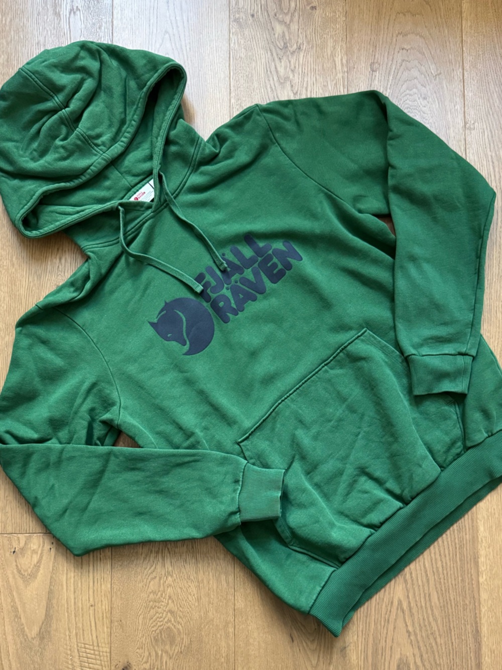 Fjällräven Logo Hoodie Sweatshirt - Palm Green - Men’s Size Medium - GUC+